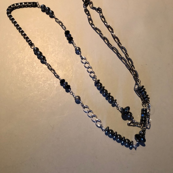 Mixed Bead and Chain Necklace #12 - Picture 7 of 7